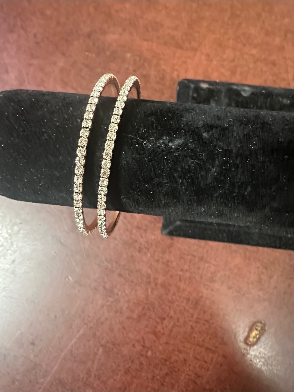 Guess by Marciano Crystal-Embellished Silver Hoop Earrings